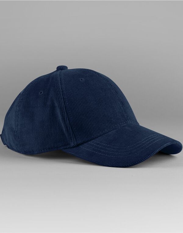 B680 Beechfield EarthAware Organic Cord Baseball Cap Oxford Navy