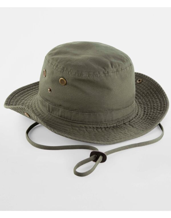 B789 Beechfield Outback Hat Olive Green