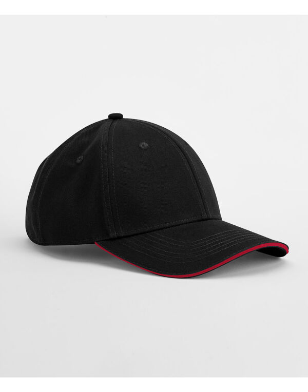 B820C Beechfield EarthAware Classic Organic Cap Black/Classic Red