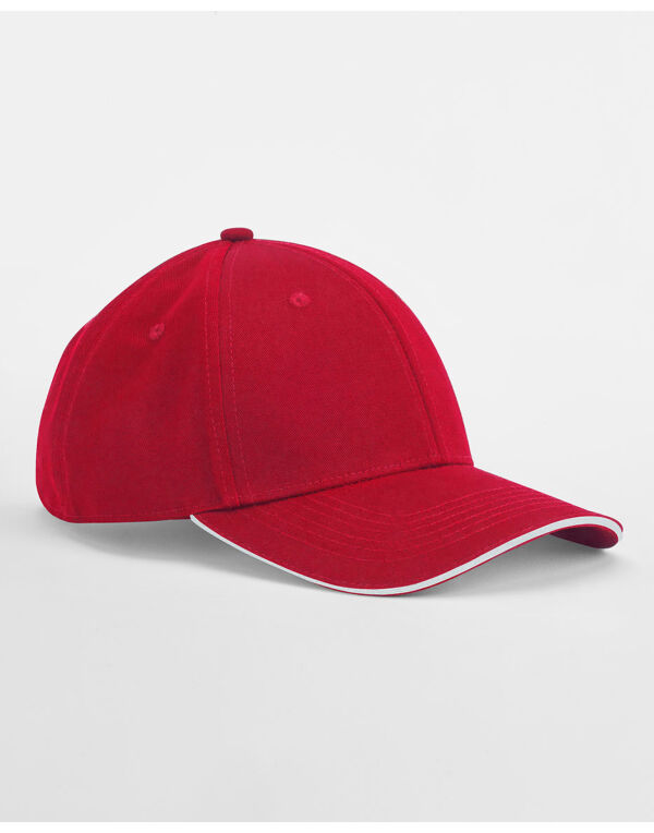 B820C Beechfield EarthAware Classic Organic Cap Classic Red/White