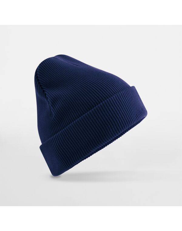 B830N Beechfield Organic Cotton Original Cuffed Beanie Oxford Navy