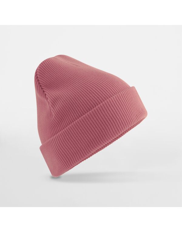 B830N Beechfield Organic Cotton Original Cuffed Beanie Rose