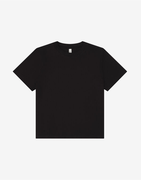 BE6110 Bella Women’s Heavy Boxy Tee Black