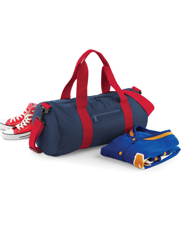 BG140 Bagbase Original Barrel Bag French Navy/Classic Red BG140 Bagbase Original Barrel Bag French Navy/Classic Red