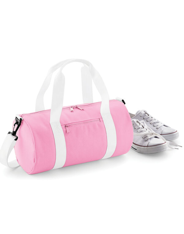 BG140 CLassic Pink/White Original Barrel Bag BG140 CLassic Pink/White Original Barrel Bag