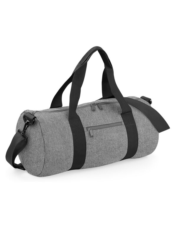 BG140 Bagbase Original Barrel Bag Grey Marl/Black