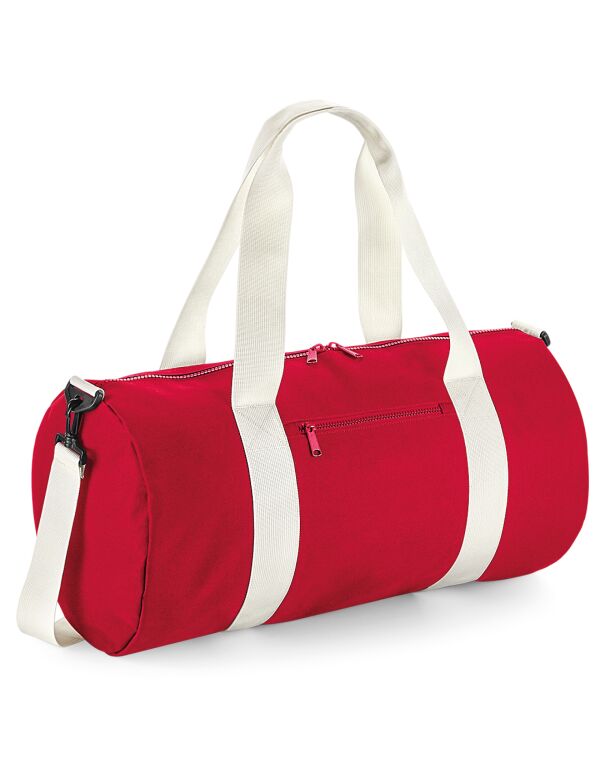 BG140L Bagbase Original Barrel Bag XL Classic Red/Off White BG140L Bagbase Original Barrel Bag XL Classic Red/Off White