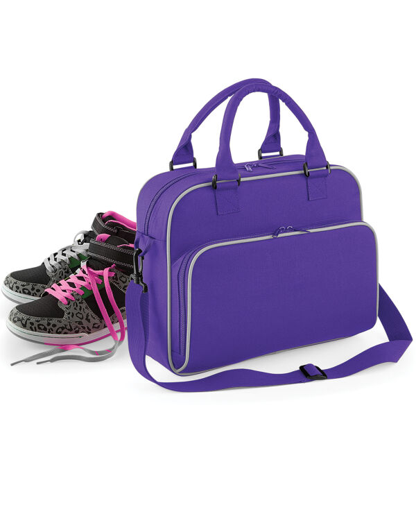 BG145 Bagbase Junior Dance Bag Purple/Light Grey BG145 Bagbase Junior Dance Bag Purple/Light Grey
