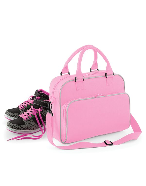 BG145 Bagbase Junior Dance Bag Classic Pink/ Light Grey BG145 Bagbase Junior Dance Bag Classic Pink/ Light Grey