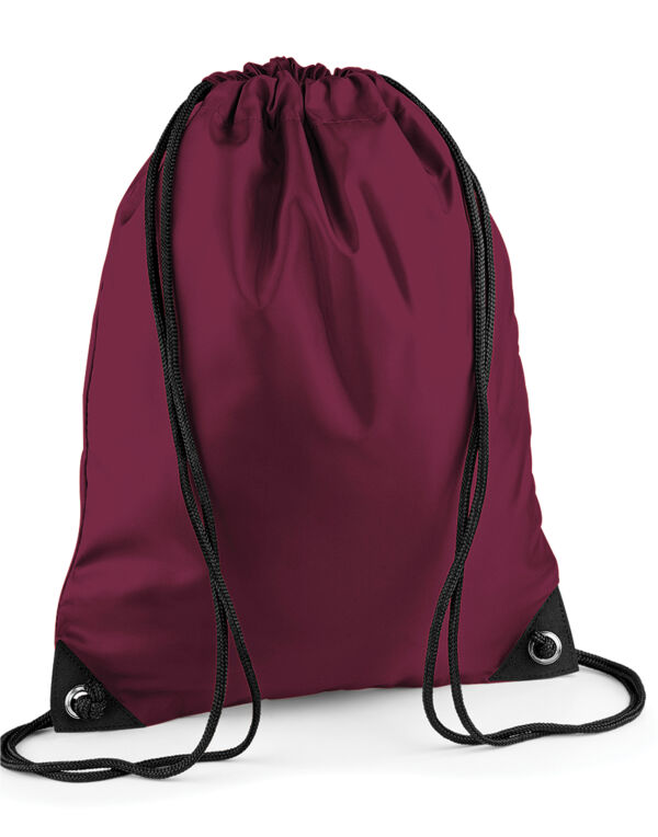 BG10 Bagbase Premium Gymsac Burgundy BG10 Bagbase Premium Gymsac Burgundy