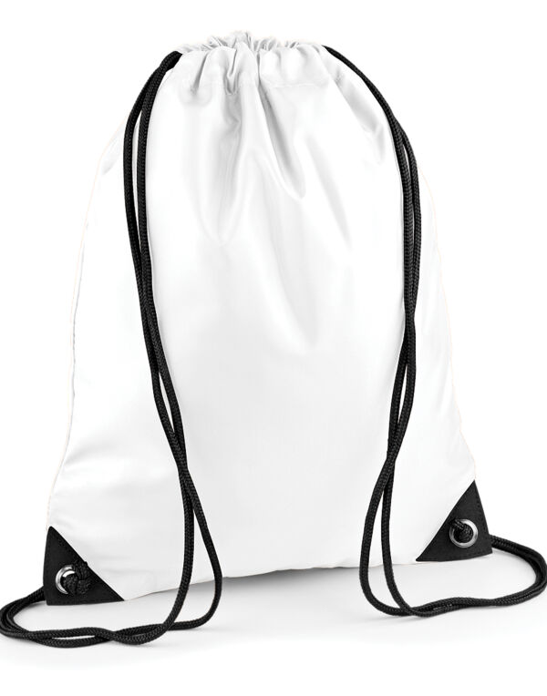 BG10 Bagbase Premium Gymsac White BG10 Bagbase Premium Gymsac White