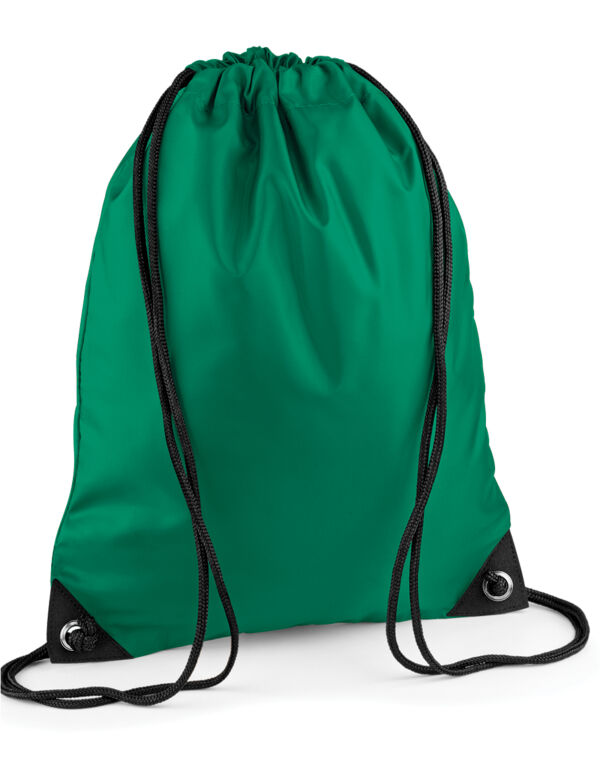 BG10 Bagbase Premium Gymsac Kelly Green BG10 Bagbase Premium Gymsac Kelly Green