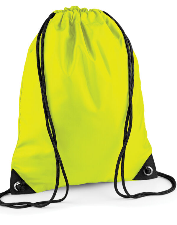 BG10 Bagbase Premium Gymsac Fluoresent Yellow BG10 Bagbase Premium Gymsac Fluoresent Yellow