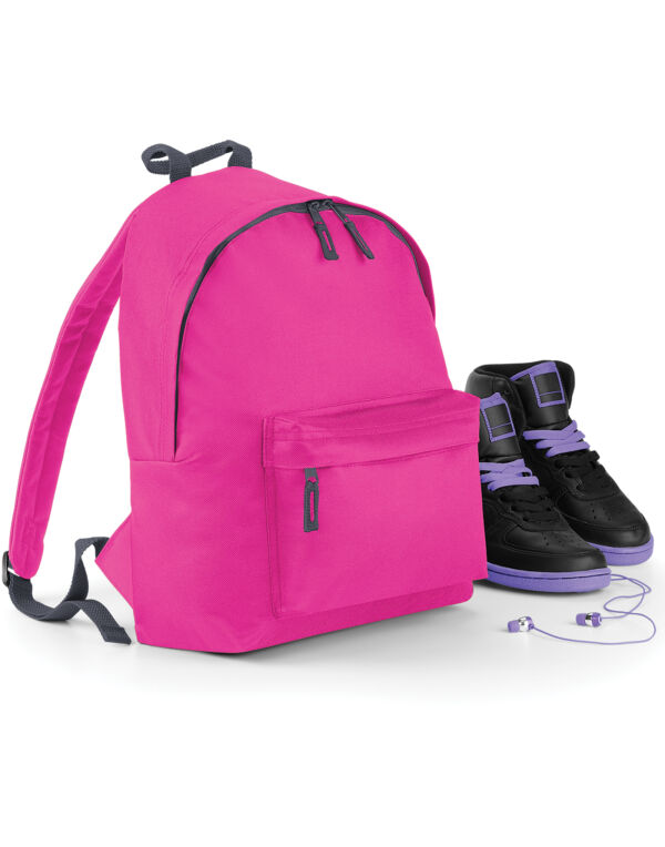 BG125J Bagbase Junior Fashion Backpack Fuchsia/Graphite BG125J Bagbase Junior Fashion Backpack Fuchsia/Graphite