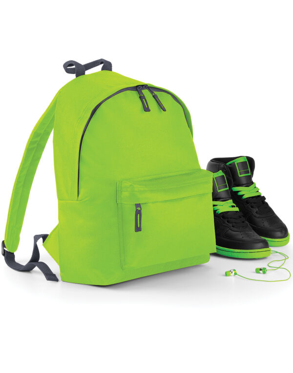 BG125J Bagbase Junior Fashion Backpack Lime/graphite BG125J Bagbase Junior Fashion Backpack Lime/graphite