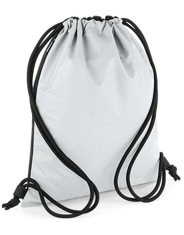 BG137 Bagbase Reflective Gymsac Silver Reflective