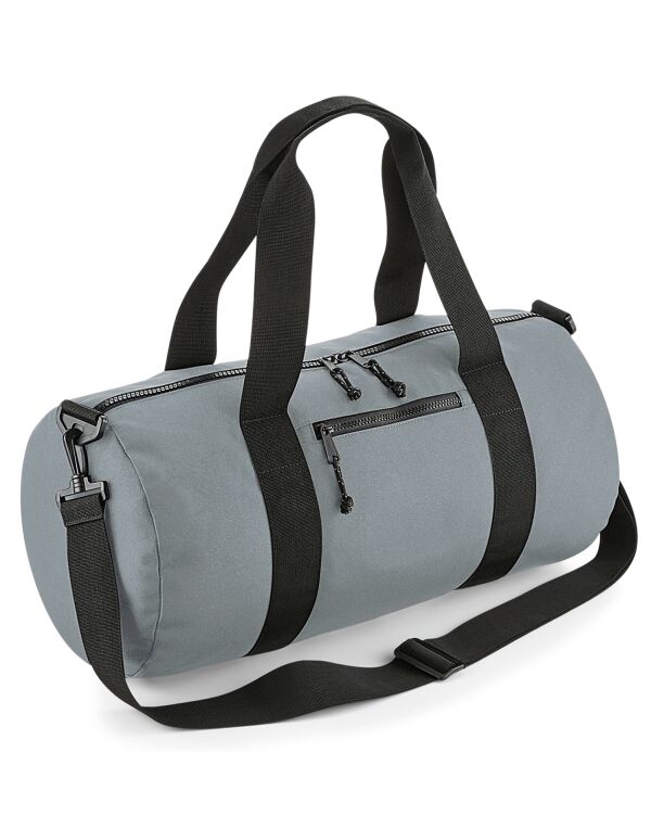 BG284 Pure Grey Recycled Barrel Bag BG284 Pure Grey Recycled Barrel Bag
