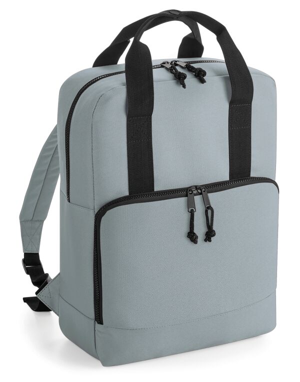 BG287 Pure Grey Recycled Twin Handle Cooler Backpack