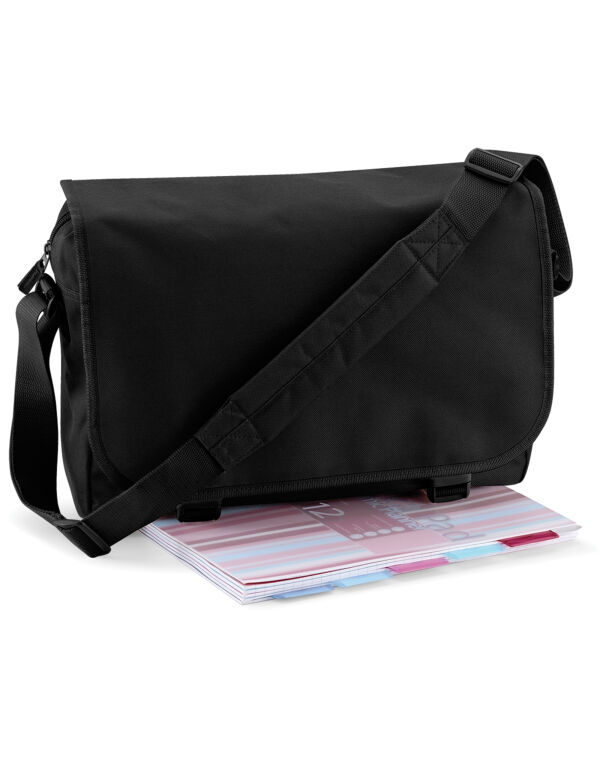 BG21 Bagbase Messenger Bag Black
