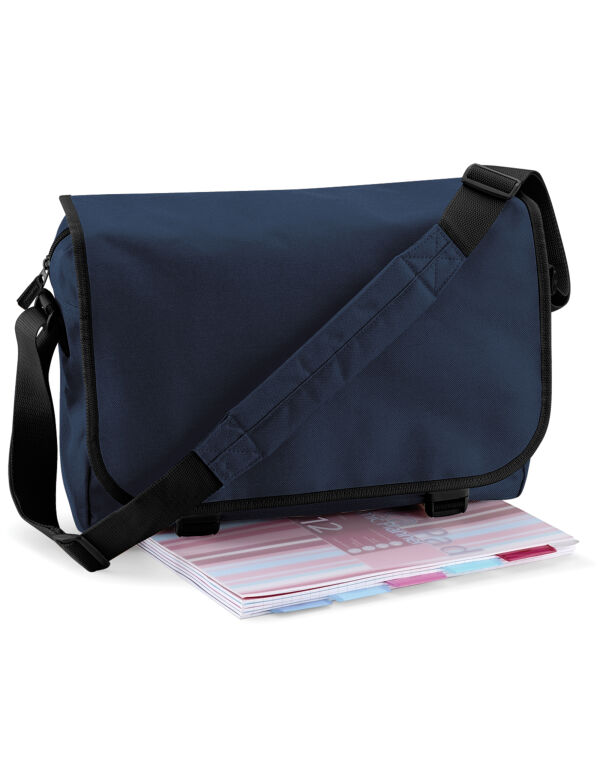 BG21 French Navy Messenger Bag
