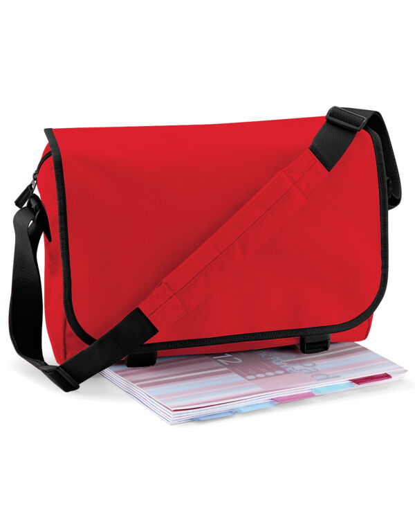 BG21 Classic Red Messenger Bag