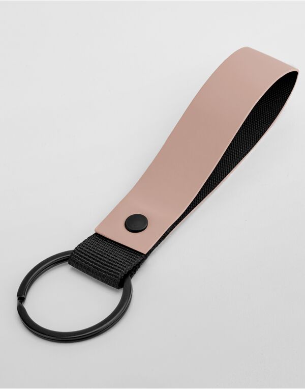 BG324 Bagbase Matte PU Keyring Nude Pink