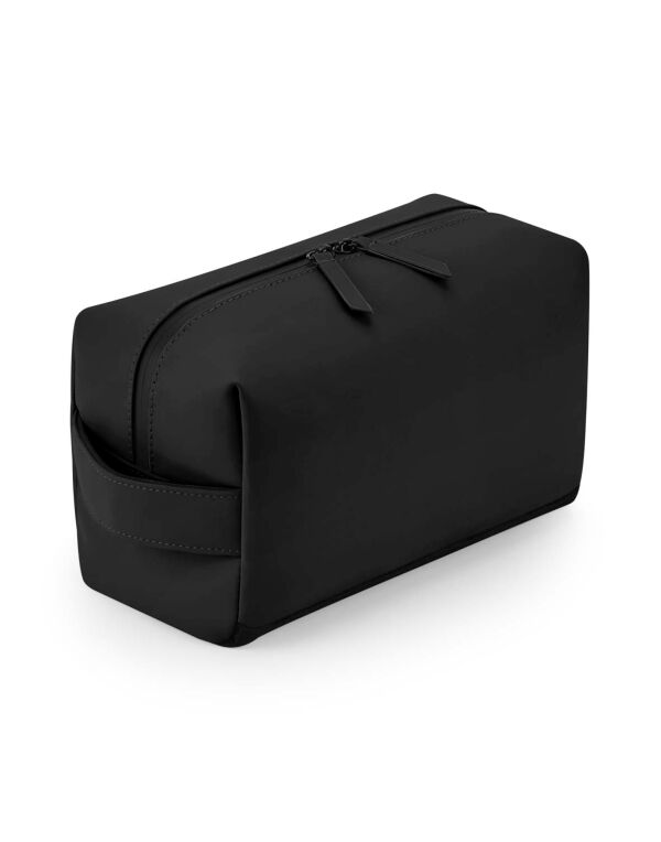 BG332 Bagbase Matte PU Toiletry/Accessory Case Black BG332 Bagbase Matte PU Toiletry/Accessory Case Black