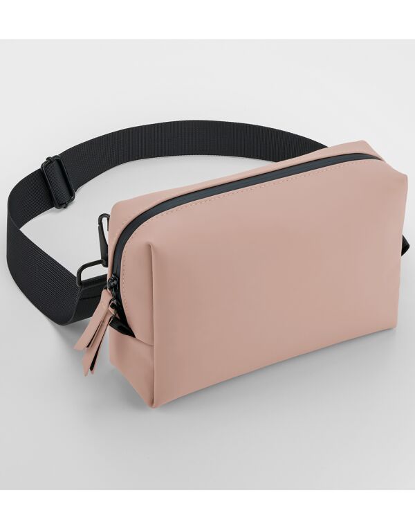 BG334 Bagbase Matte PU Cross Body Bag Nude Pink