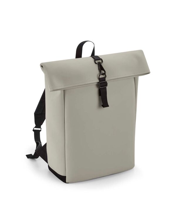 BG335 Bagbase Matte PU Roll-Top Backpack Clay