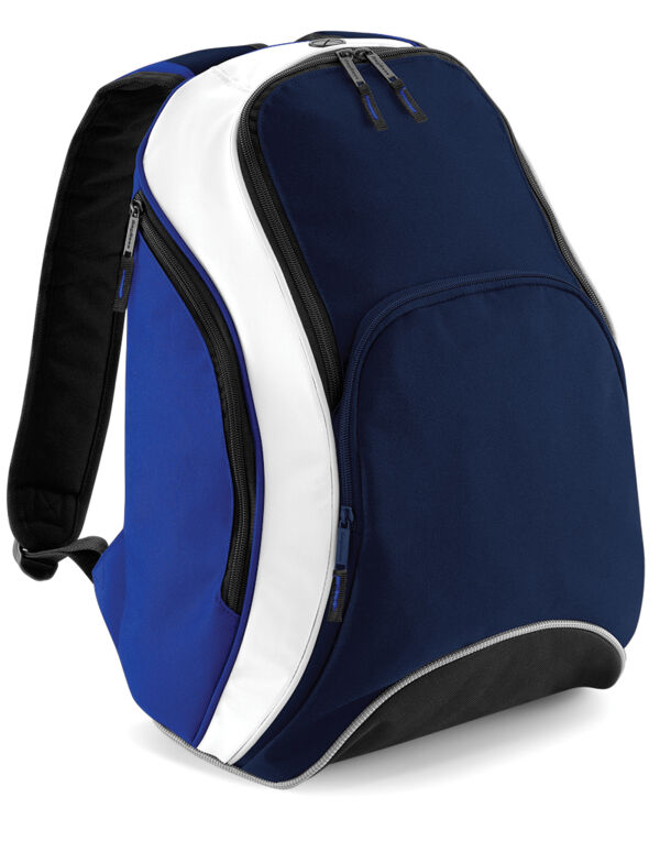 BG571 Bagbase Teamwear Backpack French Navy/Bright Royal/White BG571 Bagbase Teamwear Backpack French Navy/Bright Royal/White