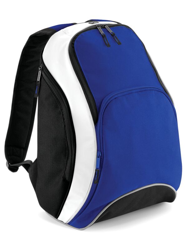 BG571 Bagbase Teamwear Backpack Bright Royal/Black/White