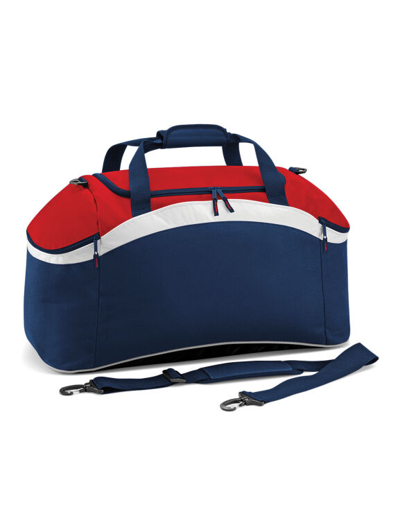 BG572 Bagbase Teamwear Holdall F Navy/Classic Red/White