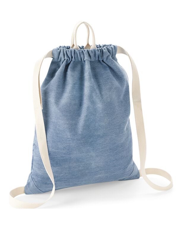 BG642 Bagbase Denim Gymsac Light Denim BG642 Bagbase Denim Gymsac Light Denim