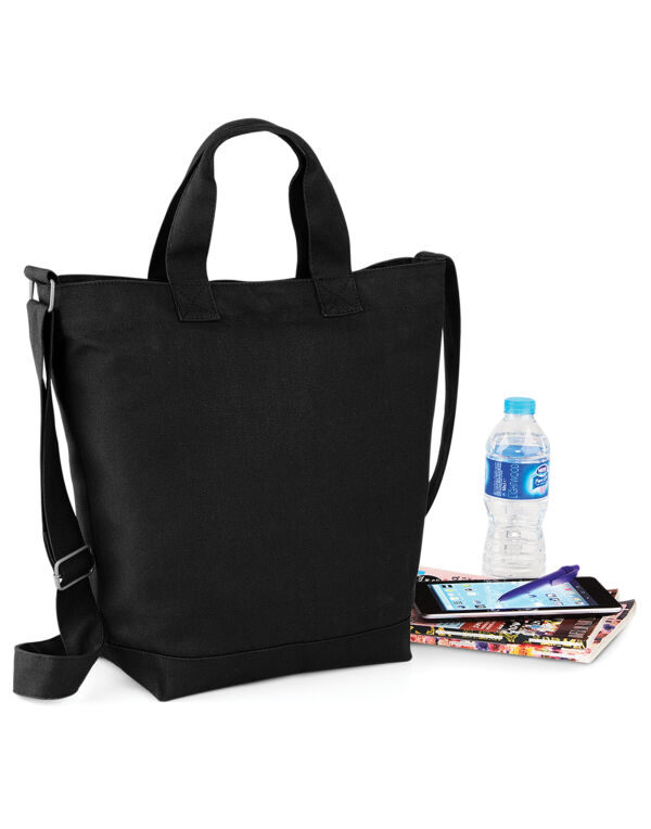 BG673 Bagbase Canvas Day Bag Black BG673 Bagbase Canvas Day Bag Black