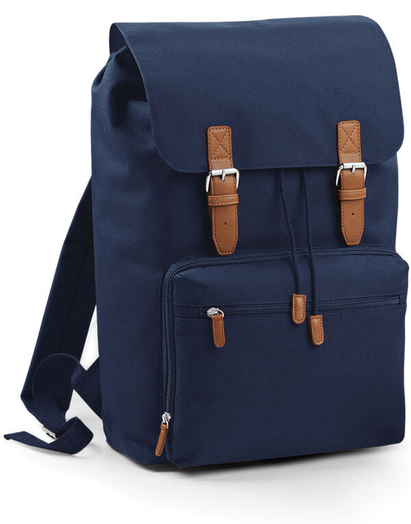 BG613 French Navy Vintage Laptop Backpack