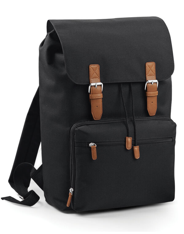 BG613 Bagbase Vintage Laptop Backpack Black BG613 Bagbase Vintage Laptop Backpack Black