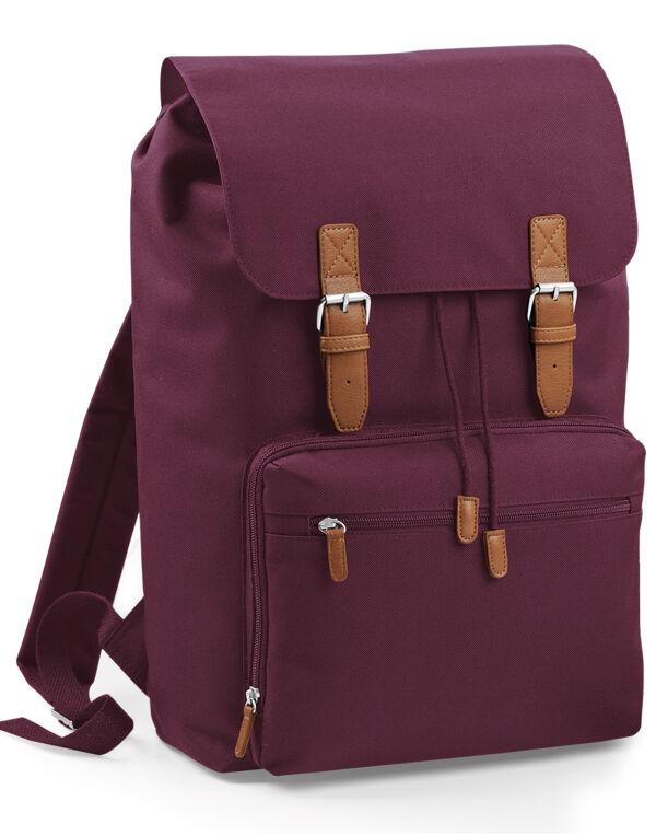 BG613 Burgundy Vintage Laptop Backpack