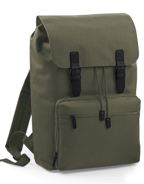 BG613 Bagbase Vintage Laptop Backpack Olive/Black BG613 Bagbase Vintage Laptop Backpack Olive/Black