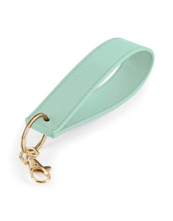 BG747 Soft Mint Boutique Wristlet Keyring
