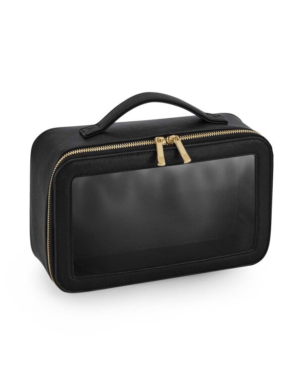 BG764 Bagbase Boutique Clear Window Travel Case Black