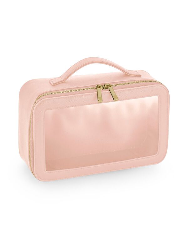 BG764 Soft Pink Boutique Clear Window Travel Case