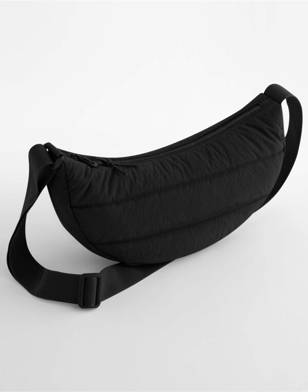 BG703 Bagbase Quilted Cross Body Bag Black