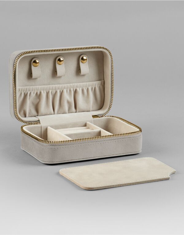 BG710 Moonstone Velvet Travel Jewellery Box
