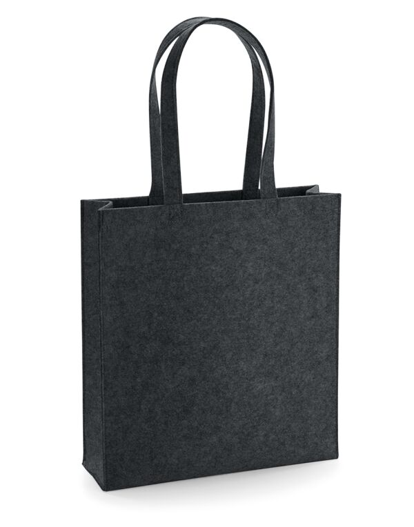 BG723 Charcoal Melange Felt Tote Bag BG723 Charcoal Melange Felt Tote Bag