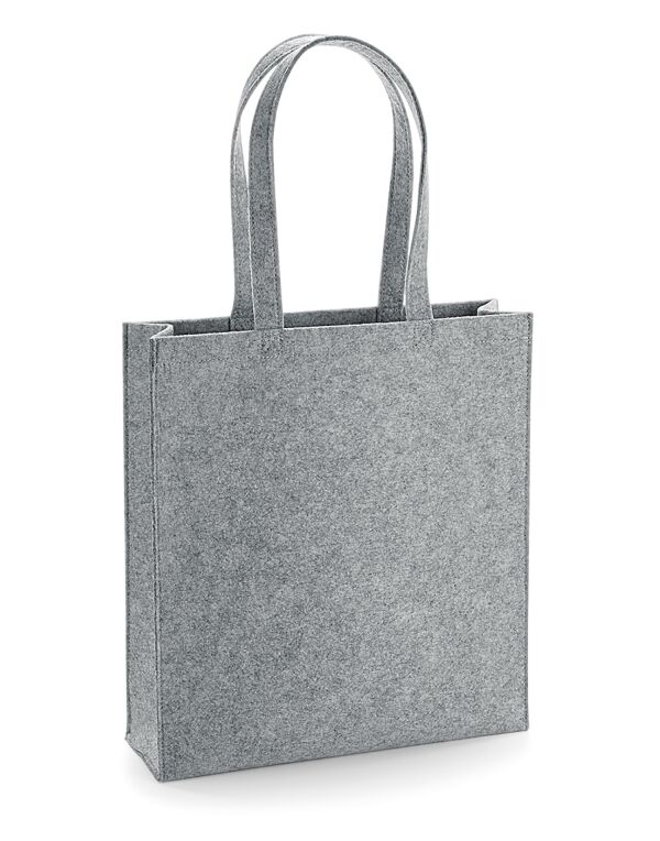 BG723 Bagbase Felt Tote Bag Grey Melange