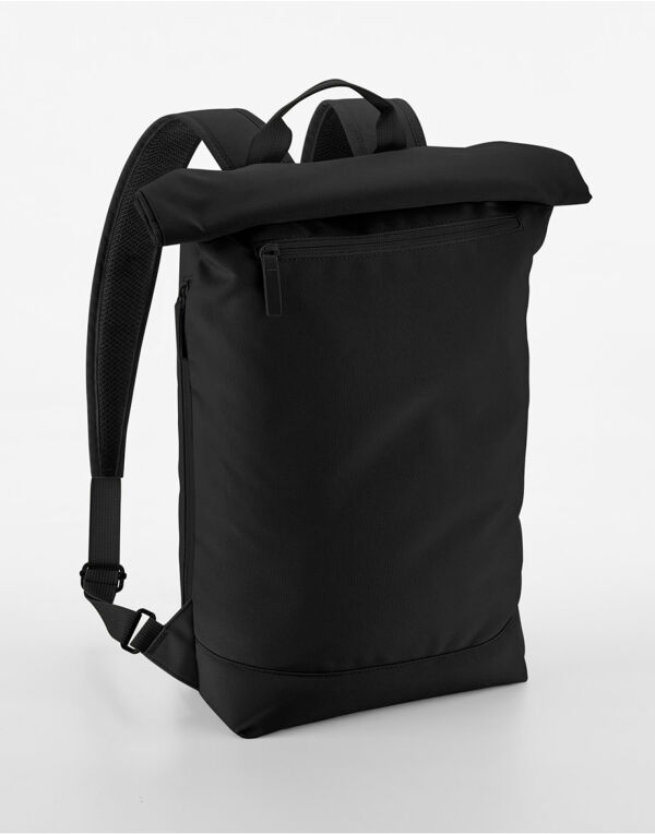 BG871 Bagbase Simplicity Roll-Top Backpack Lite Black BG871 Bagbase Simplicity Roll-Top Backpack Lite Black
