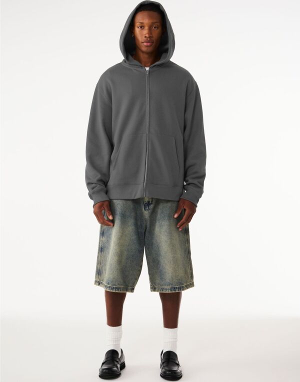 CA4739 Bella Unisex Heavy Full Zip Hoodie Asphalt