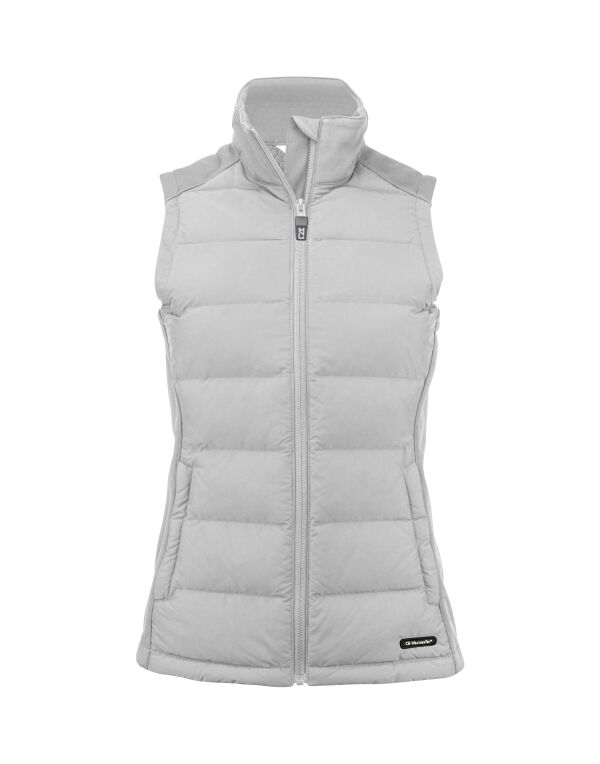 CB351477 Cutter & Buck Oak Harbor Vest Women Silver