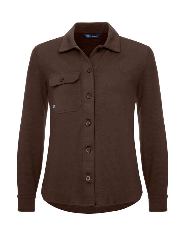 CB352415 Cutter & Buck Advantage Leisure Shirt Women Dark Mocca
