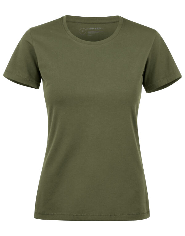 CB353409 Cutter & Buck Manzanita Roundneck Women Ivy Green